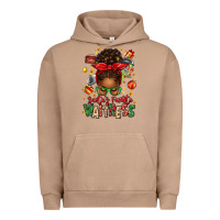 Pigment Burro santa's favorite waitress messy bun Urban Hoodie - texasbilliewilder