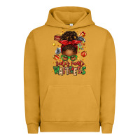 Pigment Peanut Butter santa's favorite waitress messy bun Urban Hoodie - texasbilliewilder