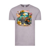 Vintage Zinc farm truck farm animals Vintage Tee - FaDigitalArtStudio