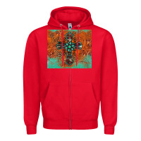 Red western cross tumbler Zipper Hoodie - Jasminsmagicworld