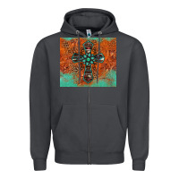 Smoke western cross tumbler Zipper Hoodie - Jasminsmagicworld