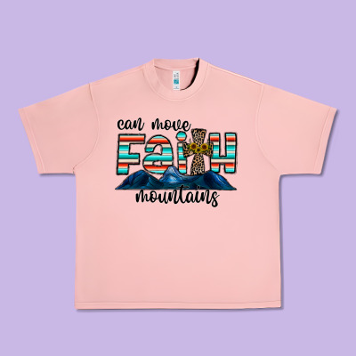 Can Move Faith Mountains Urban Heavy Tee Designed By Cowhidedigitalart
