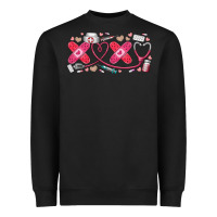 Black xoxo valentine Heavyweight Sweatshirt - RacoonDesign