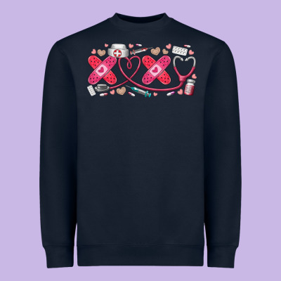 Xoxo Valentine Heavyweight Sweatshirt Designed By Racoondesign