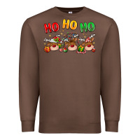 Chestnut ho ho ho reindeer Premium Sweatshirt - MaliasSmallBusiness