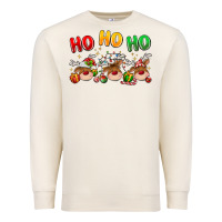 Sandshell ho ho ho reindeer Premium Sweatshirt - MaliasSmallBusiness