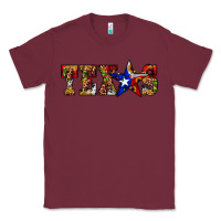 Burgundy texas christmas Classic Tee - JahusDesignShop