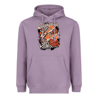 Lavender checkered retro basketball Heavyweight Hoodie - MaliasSmallBusiness
