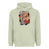 Matcha checkered retro basketball Heavyweight Hoodie - MaliasSmallBusiness