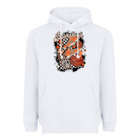 White checkered retro basketball Heavyweight Hoodie - MaliasSmallBusiness
