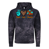 Cloud Black peace love thankful Vintage Hoodie - JahusDesignShop