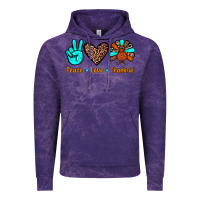 Cloud Purple peace love thankful Vintage Hoodie - JahusDesignShop
