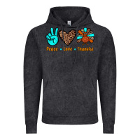 Vintage Black peace love thankful Vintage Hoodie - JahusDesignShop