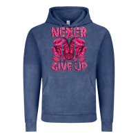 Vintage Denim never give up cancer Vintage Hoodie - texasbilliewilder