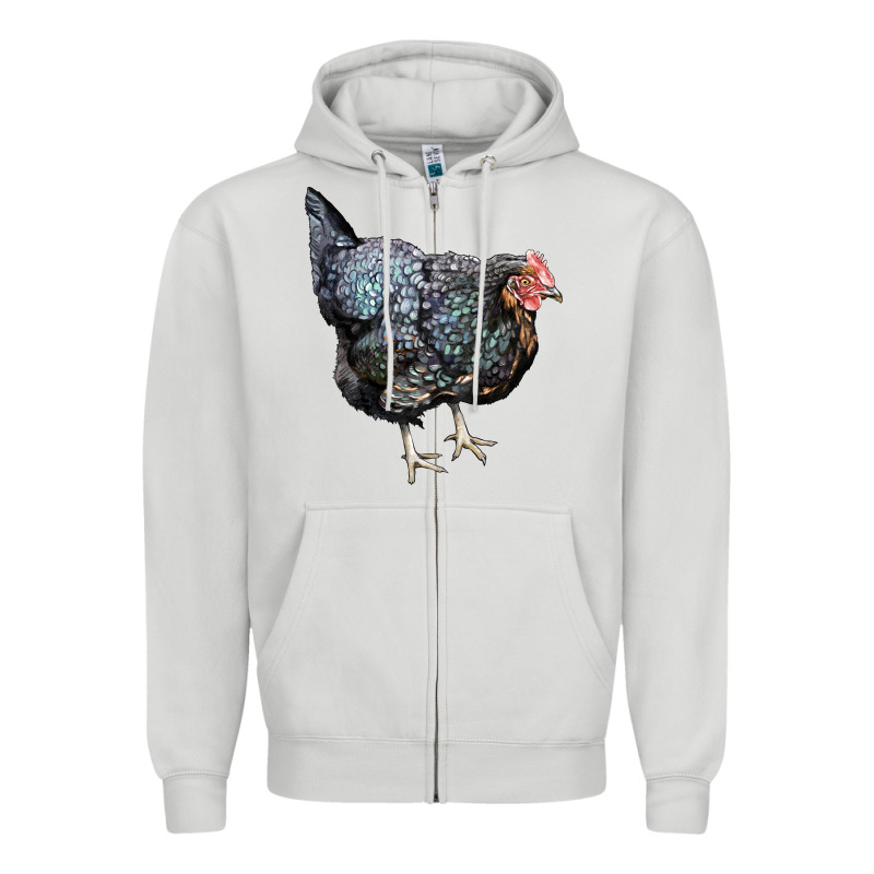 Jersey Giant Chicken Zipper Hoodie by LillyAllenDesigns | Teevron