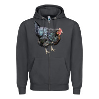 Smoke jersey giant chicken Zipper Hoodie - LillyAllenDesigns