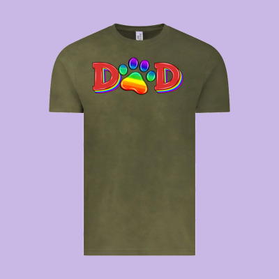 Lgbtq Dad And Paw Vintage Tee Designed By Hra Design Shop
