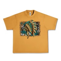 Peanut Butter indian headdress with background Urban Heavy Tee - HRA Design Shop
