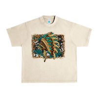 Sandshell indian headdress with background Urban Heavy Tee - HRA Design Shop