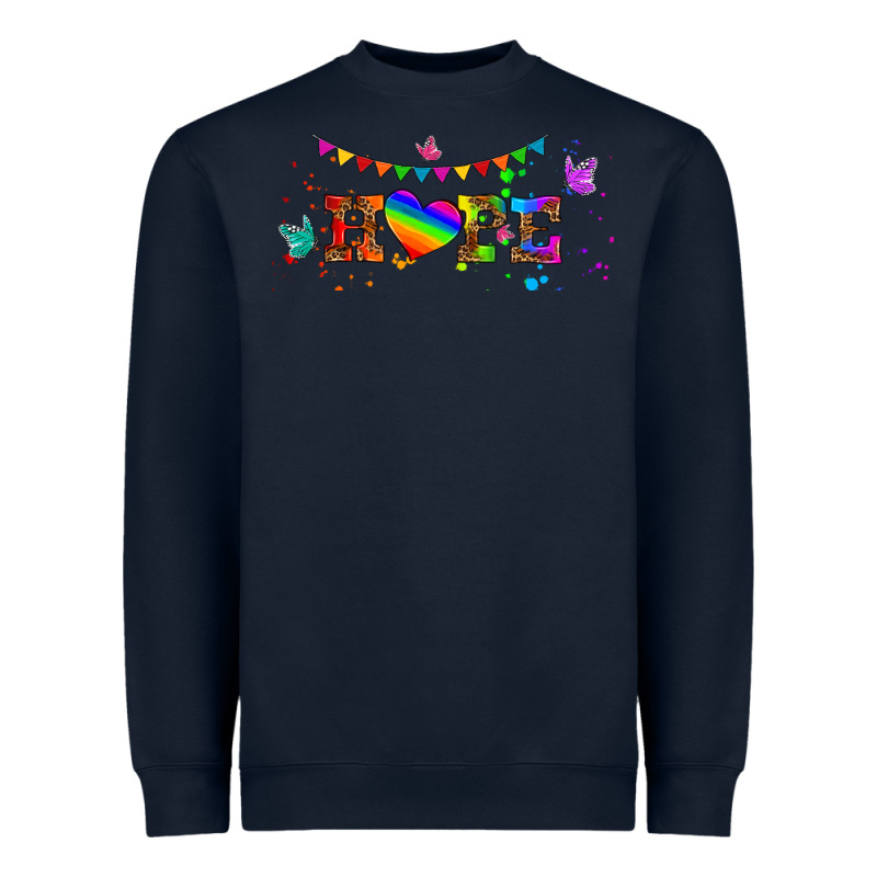 Lgbtq Hope  Libbey Glass Heavyweight Sweatshirt by HRA Design Shop | Teevron