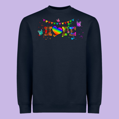 Lgbtq Hope  Libbey Glass Heavyweight Sweatshirt Designed By Hra Design Shop