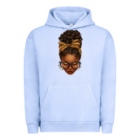 Pigment Grape Ice afro messy bun leopard bow Urban Hoodie - texasbilliewilder