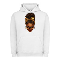 Pigment Lunar Rock afro messy bun leopard bow Urban Hoodie - texasbilliewilder