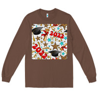 Chestnut graduation 2022 seamless pattern Long Sleeve Tee - BundleAndBundleShop