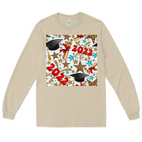 Mushroom graduation 2022 seamless pattern Long Sleeve Tee - BundleAndBundleShop