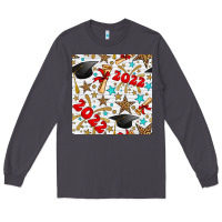 Smoke graduation 2022 seamless pattern Long Sleeve Tee - BundleAndBundleShop