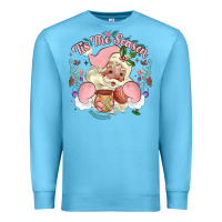 Ocean Blue mexican christmas Premium Sweatshirt - MaliasSmallBusiness