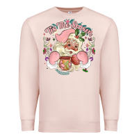 Pale Pink mexican christmas Premium Sweatshirt - MaliasSmallBusiness