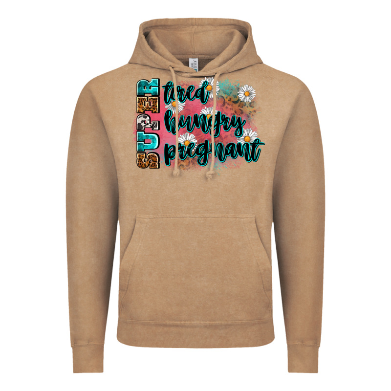 Super Tired Super Hungry Super Pregnant Vintage Hoodie by Zillion Design Studio | Teevron