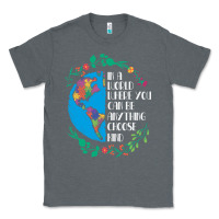 Charcoal Heather Autism Awareness Kindness Puzzle Earth Classic Tee - CowhideDigitalArt