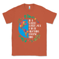 Copper Autism Awareness Kindness Puzzle Earth Classic Tee - CowhideDigitalArt