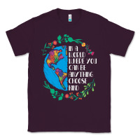 Plum Autism Awareness Kindness Puzzle Earth Classic Tee - CowhideDigitalArt