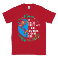 Red Autism Awareness Kindness Puzzle Earth Classic Tee - CowhideDigitalArt