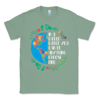 Sage Autism Awareness Kindness Puzzle Earth Classic Tee - CowhideDigitalArt