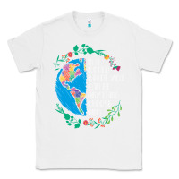 White Autism Awareness Kindness Puzzle Earth Classic Tee - CowhideDigitalArt
