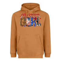 Meerkat all american girl Heavyweight Hoodie - NancyCooperArtShop