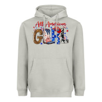Moon Dust all american girl Heavyweight Hoodie - NancyCooperArtShop