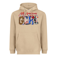 Mushroom all american girl Heavyweight Hoodie - NancyCooperArtShop