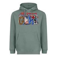 Sage all american girl Heavyweight Hoodie - NancyCooperArtShop