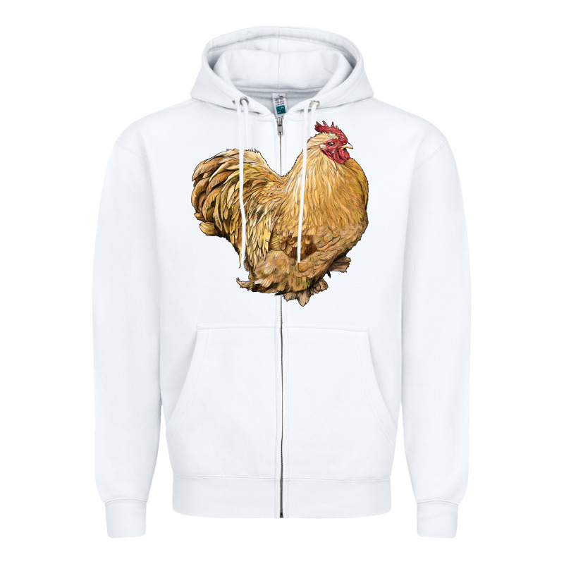 Cochin Rooster Zipper Hoodie by LillyAllenDesigns | Teevron