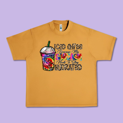 Coffee Because My Sarcasm Needs To Stay Png Urban Heavy Tee Designed By Cowhidedigitalart