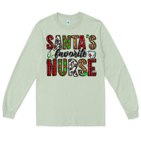 Matcha santa's favorite nurse Long Sleeve Tee - Jasminsmagicworld