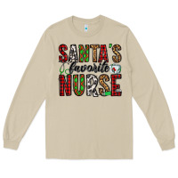 Mushroom santa's favorite nurse Long Sleeve Tee - Jasminsmagicworld