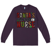 Plum santa's favorite nurse Long Sleeve Tee - Jasminsmagicworld