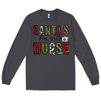 Smoke santa's favorite nurse Long Sleeve Tee - Jasminsmagicworld