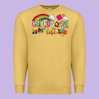 Childcare Life Premium Sweatshirt Designed By Nancycooperartshop